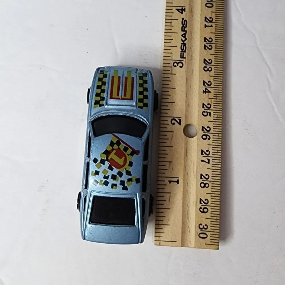 Unbranded Blue Checked Flag #1 Die Cast Fast Race Toyota Toy Car